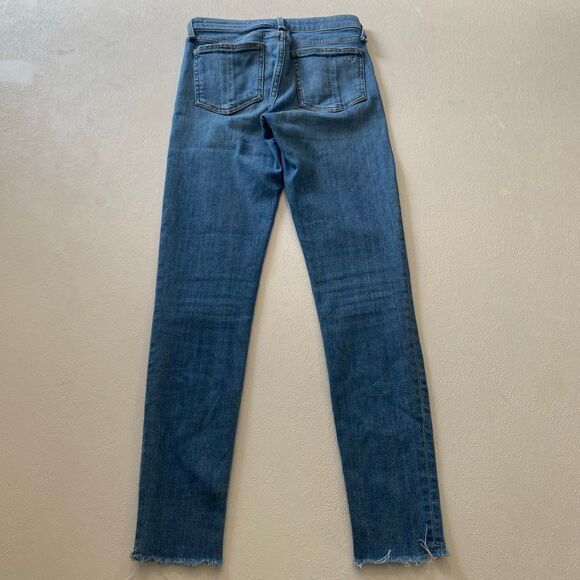 rag & bone Cate Mid Rise Ankle Skinny Jeans – Women’s 24 Palmer Blue Raw Hem - Picture 4 of 12